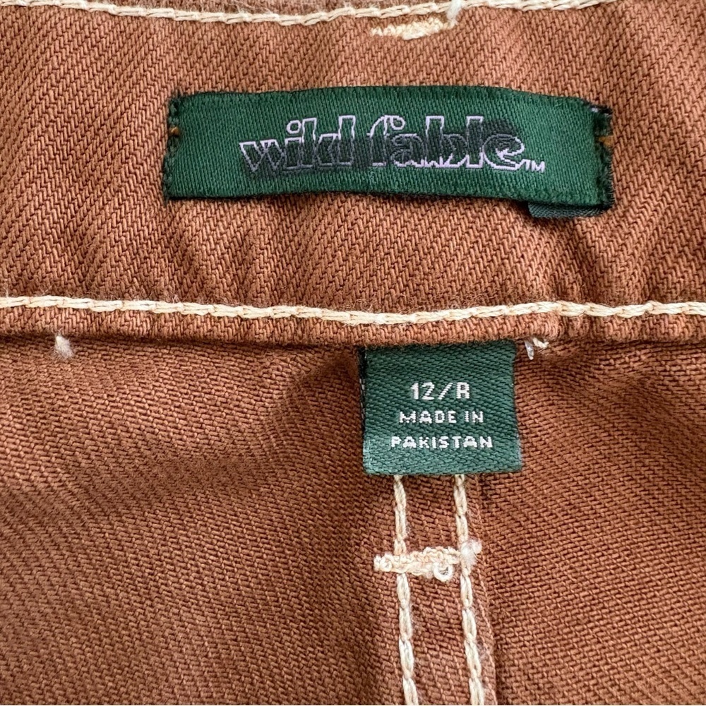 Wild Fable Women's Mid-Rise Baggy Cargo Pants Size12 Rugged Twill Cotton Y2K - Picture 6 of 9